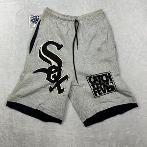 VTG‎ The Game Chicago White Sox MLB Shorts Men's Gray Catch The Fever - Small